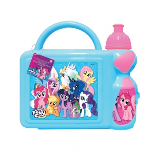 My Little Pony Lunch Box (สีฟ้า) พร้อมบิสกิตกลิ่นนม